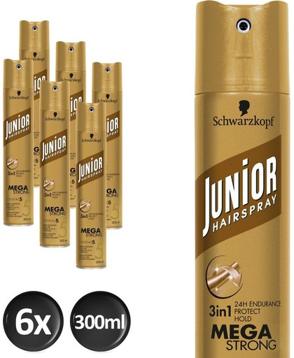 Junior Hairspray Mega Strong Voordeelverpakking