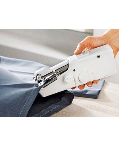 RRJ Mini handnaaimachine - Wit- makkelijk en snel je kleding (ver)maken