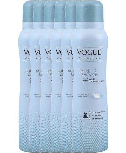 Vogue Soft And Smooth Deodorant Spray Anti-transpirant Voordeelverpakking