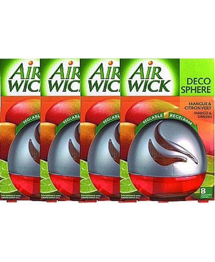 air wick Airwick Decosphere Mango And Limoen Voordeelverpakking