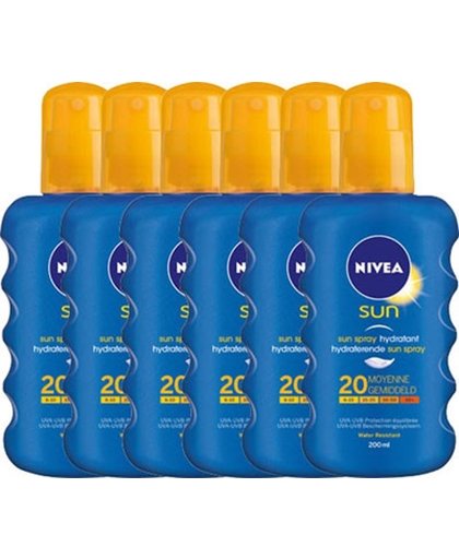 Nivea Sun Zonnebrand Spray Factorspf20 Voordeelverpakking