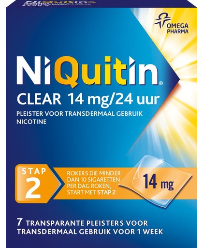 Niquitin Clear Patch Stap 2 14mg