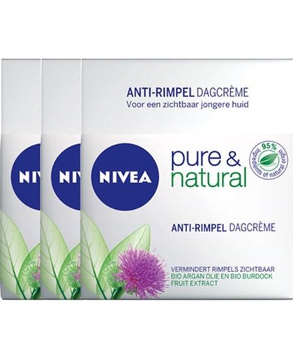 Nivea Pure and Natural Dagcreme Anti-age Voordeelverpakking