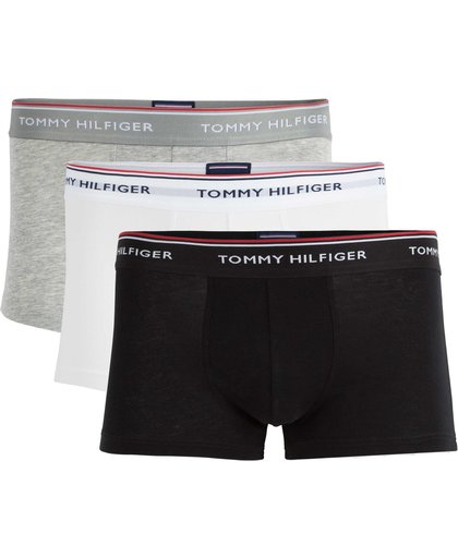 Tommy Hilfiger Lr 3 Pack boxershorts wit grijs zwart