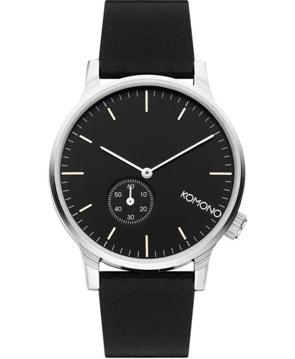 Komono Winston Subs horloge zwart zilver