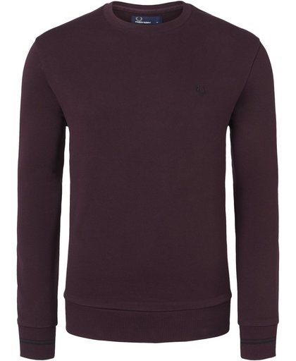 Fred Perry Crew Neck sweater deep mahogany