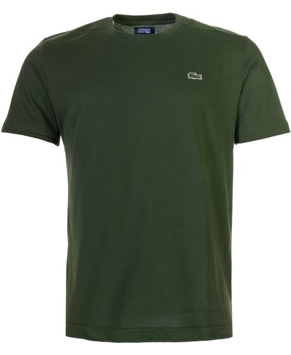Lacoste Basic Sport Round Neck T-shirt Heren groen olijf