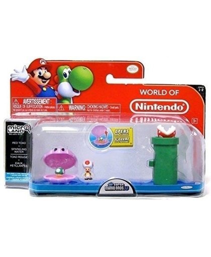 Super Mario Bros Microland Playset - Sparkling Water with Toad
