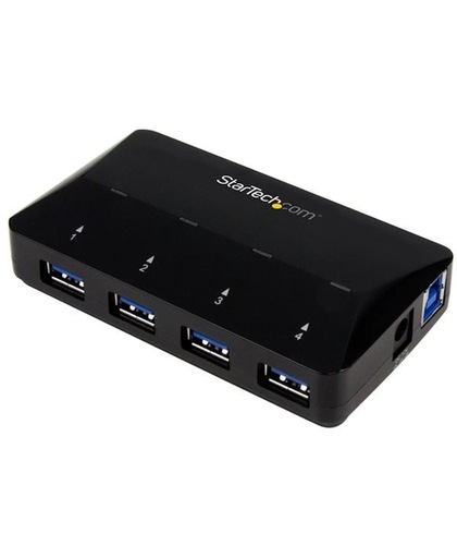StarTech.com 4-Poorts USB 3.0 Hub met specifieke oplaadpoort 1 x 2.4A poort hub & concentrator