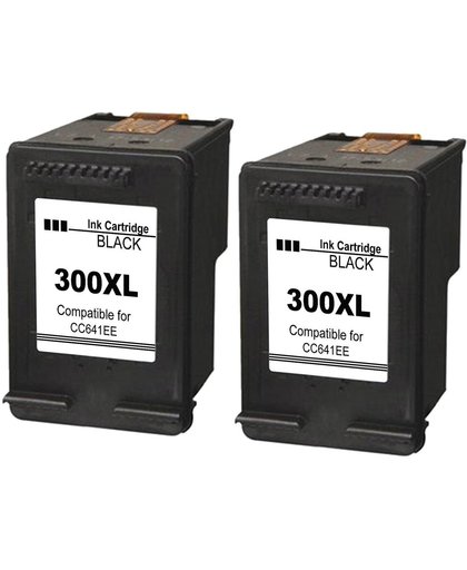 Huismerk/Compatible HP 300 XL Inktcartridge 2-pack (Zwart) – remanufactured (hoge capaciteit)