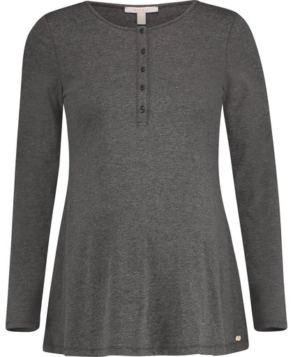 Esprit Shirt met een A-lijn en voedingsfunctie Dark Grey Melange for Women Maat XS