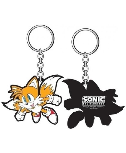 Flying Tails Rubber Keychain