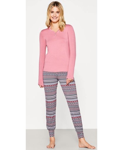 Esprit Soepele pyjama van jersey/stretch Dark Old Pink for Women Maat 42
