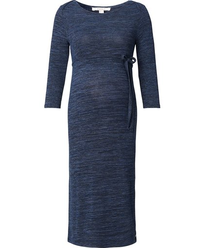 Esprit Gemêleerde jersey jurk met zoomsplitten Night Blue for Women Maat S