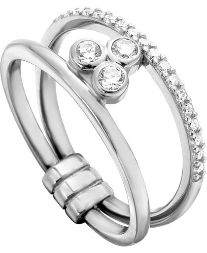 Esprit Dubbele ring met zirkonia, sterlingzilver for Women Maat 18