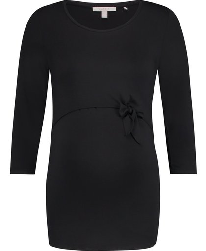 Esprit Voedingsshirt met strikdetail Black for Women Maat XL
