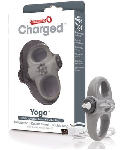 The Screaming O - Charged Yoga Vibe Ring Grijs
