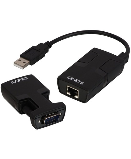 Lindy 32157 USB A RS-232 Zwart kabeladapter/verloopstukje