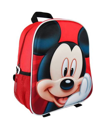 Disney Micky Mouse 3D Rugzak 25x31x10 cm Rood/Zwart