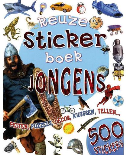 basic Reuze Doeboek / Stickerboek Jongens + 500 Stickers