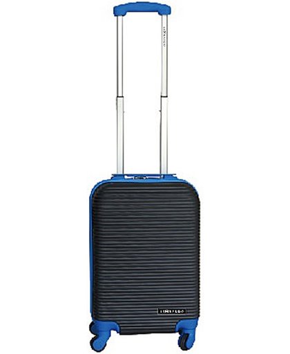 Leonardo Handbagage koffer duo-tone zwart / blauw