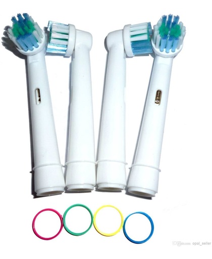Soft Bristles opzetborstels passend op Oral B elektrische tandenborstels 4 stuks - SB-17A