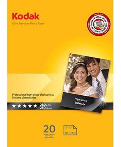 Kodak Ultra Premium 13x18 280gr 20 Vellen Glanzend