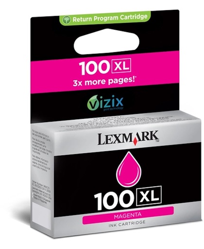 Lexmark 100 retourprogramma magenta inktcartridge