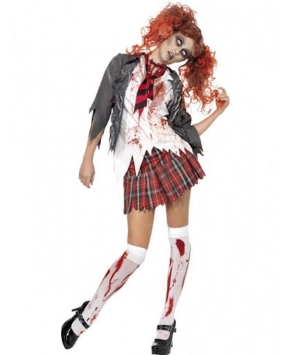 Halloween Zombie schoolmeisje kostuum 36-38 (s)