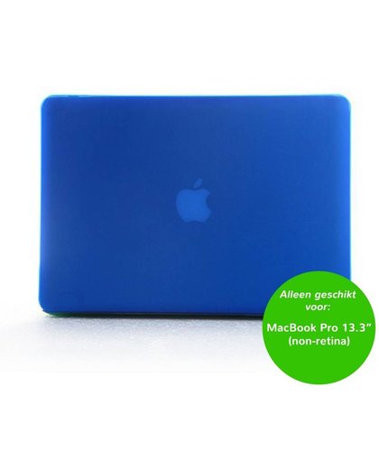 Glanzende hardcase hoes - MacBook Pro 13.3 inch (non-retina) - blauw + inclusief US keyboardbescherming