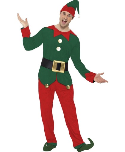 Verkleedkostuum Elf voor heren Kerst - Verkleedkleding - Large