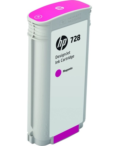 HP 728 magenta DesignJet inktcartridge, 130 ml