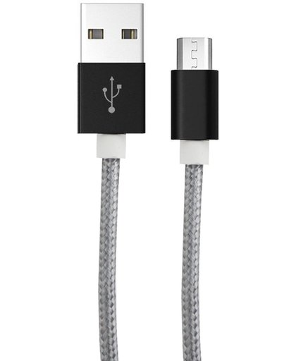 PREMIUM Nylon Micro-USB naar USB Kabel / Extra Sterk / Nylon / Kabel / Circa 1 Meter