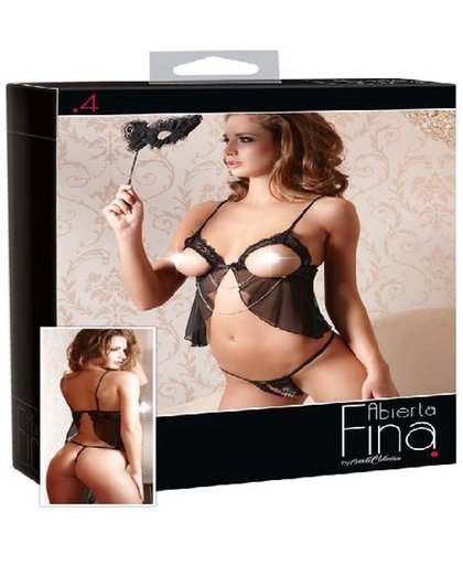 abierta fina Top and String M