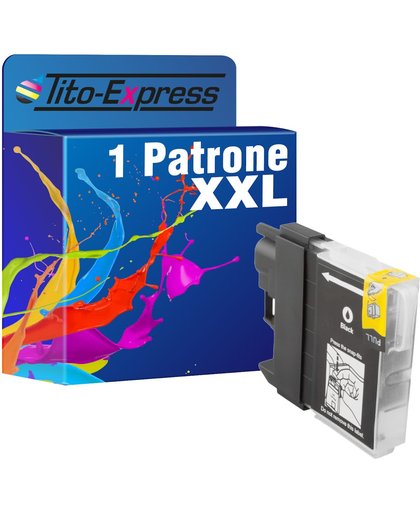 Tito-Express PlatinumSerie PlatinumSerie® 1 printerpatrone XXL kompatibel voor Brother LC1100 Black DCP-185C / DCP-383C / DCP-385C / DCP-387C / DCP-395CN / DCP-585CW / DCP-6690CW / DCP-J715W / MFC-490CN / MFC-490CW / MFC-J615W / MFC-790CW / MFC-795