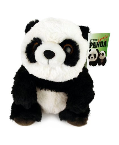 basic Pluche Panda Beer Knuffel Zittend 35 cm
