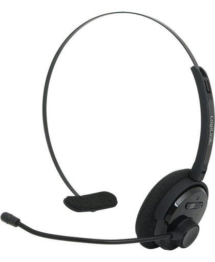 LogiLink BT0027 Monauraal Hoofdband Zwart hoofdtelefoon