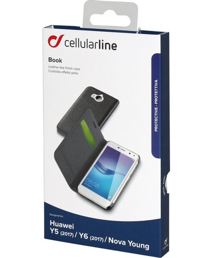 Cellular Line Cell Huawei Book.zwart Y5/y6-2017