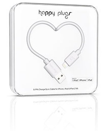 Happy Plugs USB Lightning Kabel IPhone 5/5C/5S Wit