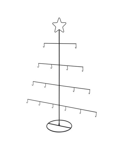 Kerstboom Standaard Metaal Zwart