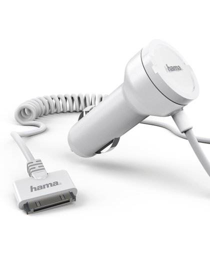 Hama 12/24V Autolader voor Iphone Wit