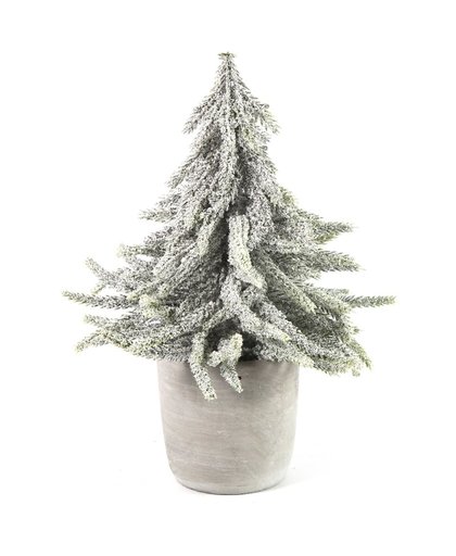 Kerstboom in Pot Lucien Wit, 25cm