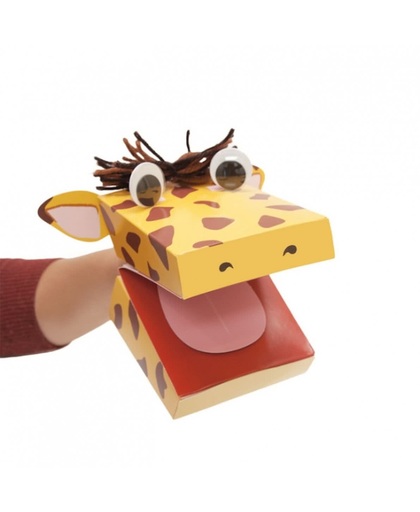 Create a puppet giraffe