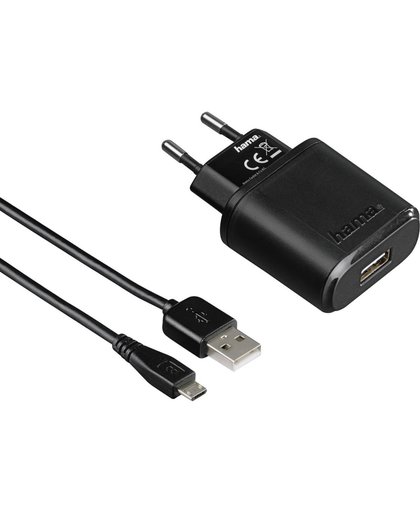 Hama Reis-oplader Auto-Detect Voor Tablet-pc&#39;s Micro-USB 5 V/2,4 A Zwart