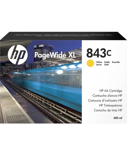 HP 843C PageWide XL gele , 400 ml inktcartridge