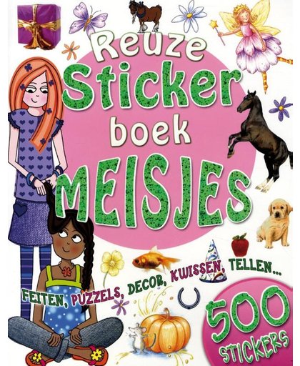 basic Reuze Doeboek / Stickerboek Meisjes + 500 Stickers