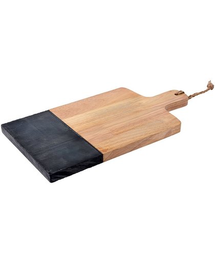 excellent houseware Snijplank natuursteen-hout 37x19cm