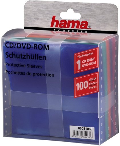 Hama CD/DVD Plastic Hoesjes 100 Stuks