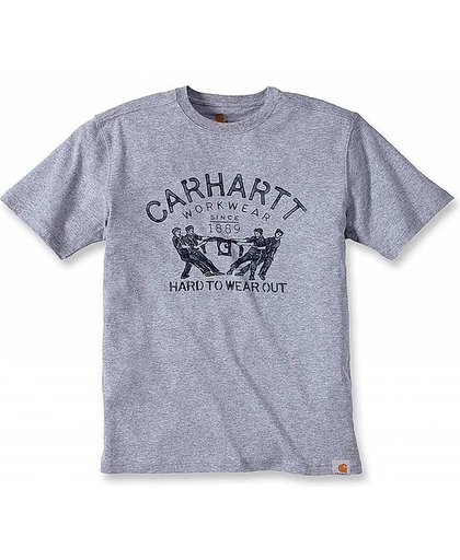 carhartt T-shirt coton manches courtes avec logo Vintage gris chiné XL CARHARTT