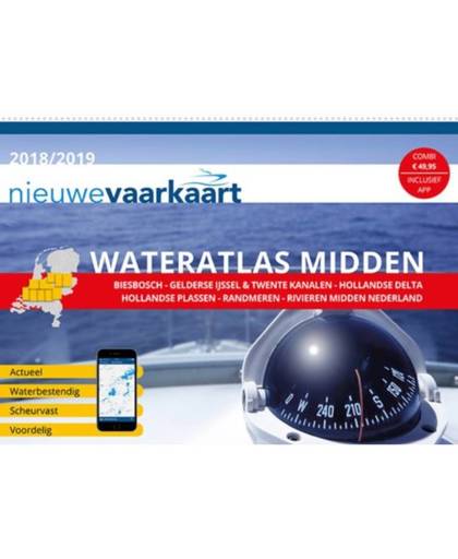 Waterkaart Nederland Midden - 2018 - wateratlas -